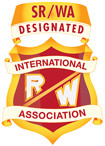 SR/WA designation logo from the International Right of Way Association